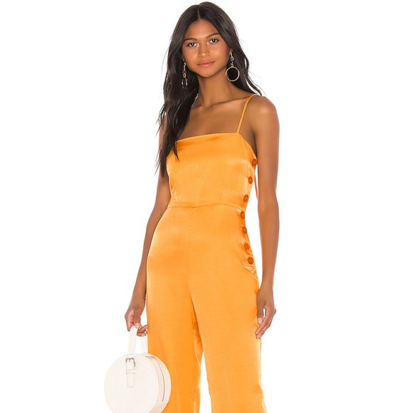 L'Academie The Charleen Jumpsuit in Orange from revolve - Picture 1 of 4